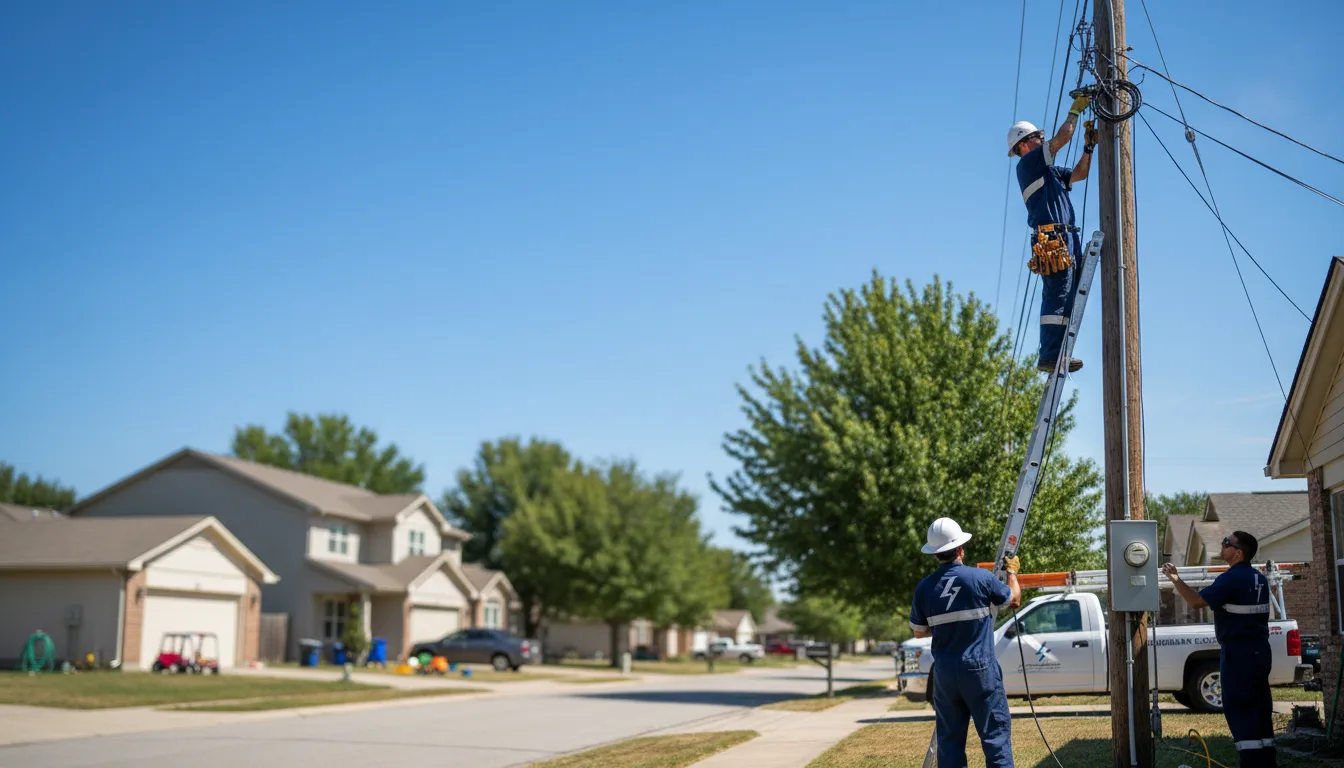 Residential electrician providing installation services in Butler, OK